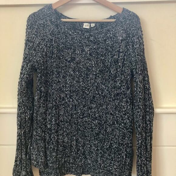 Gap 100% Cotton Black and White Striped Knit Sweater – Women’s Size S - Picture 8 of 9